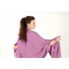 Pashmina Carlo Romani P120 (fialová) modelka (2)