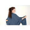 Pashmina Carlo Romani P129 (šedo modrá) modelka (3)