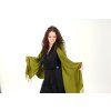 Pashmina Carlo Romani P131 (olivová) modelka (3)