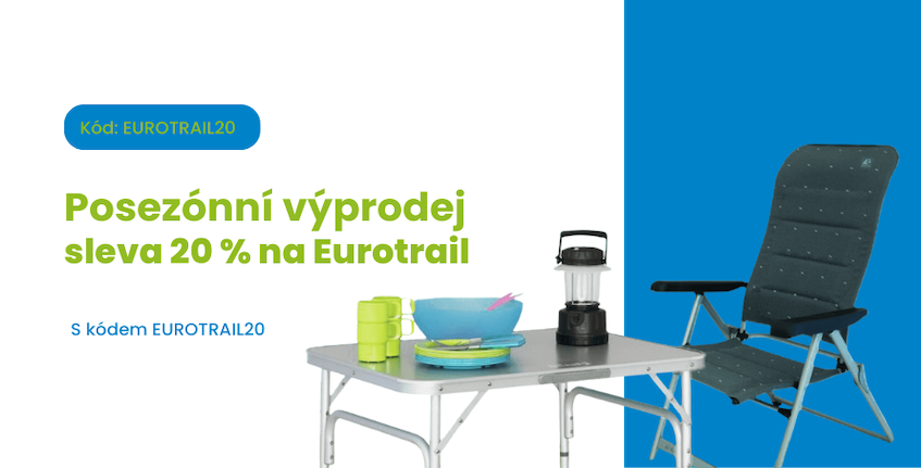 Sleva 20 % na kempingové vybavení Eurotrail
