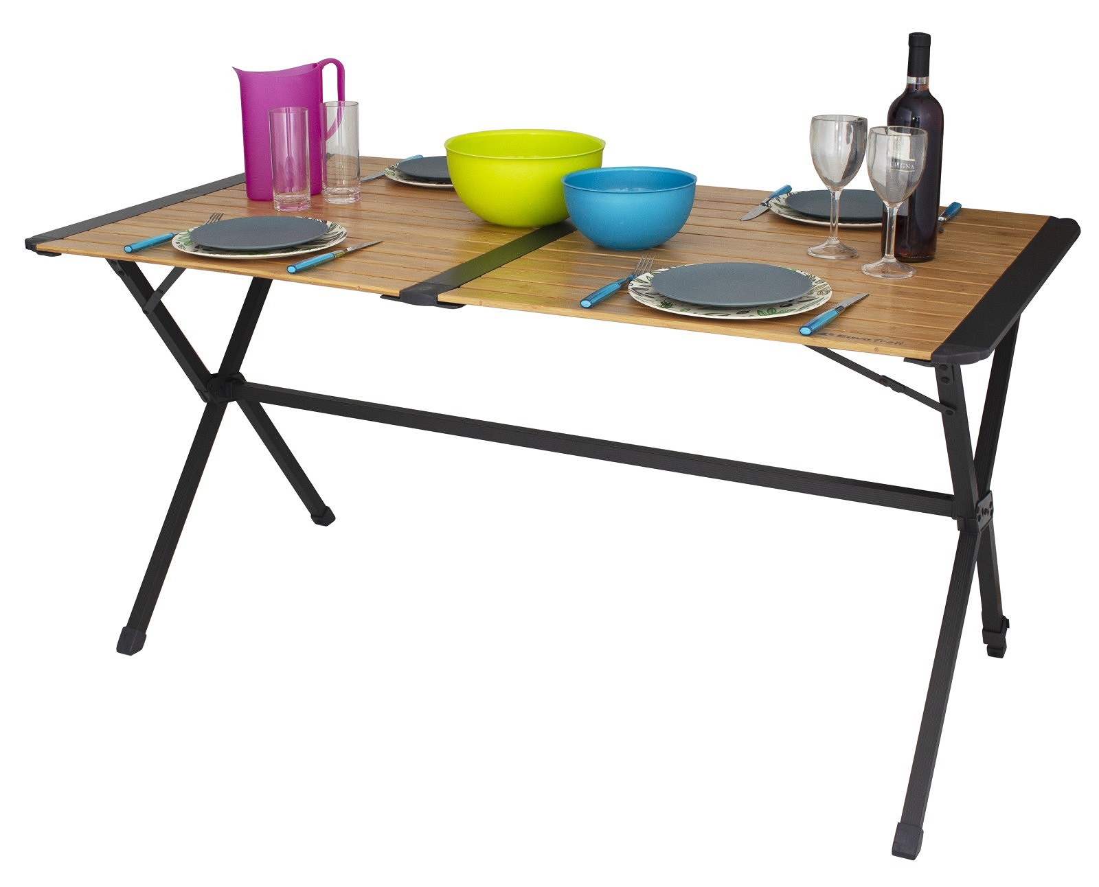 Eurotrail kempinkový stůl Chambery Bamboo Velikost: M