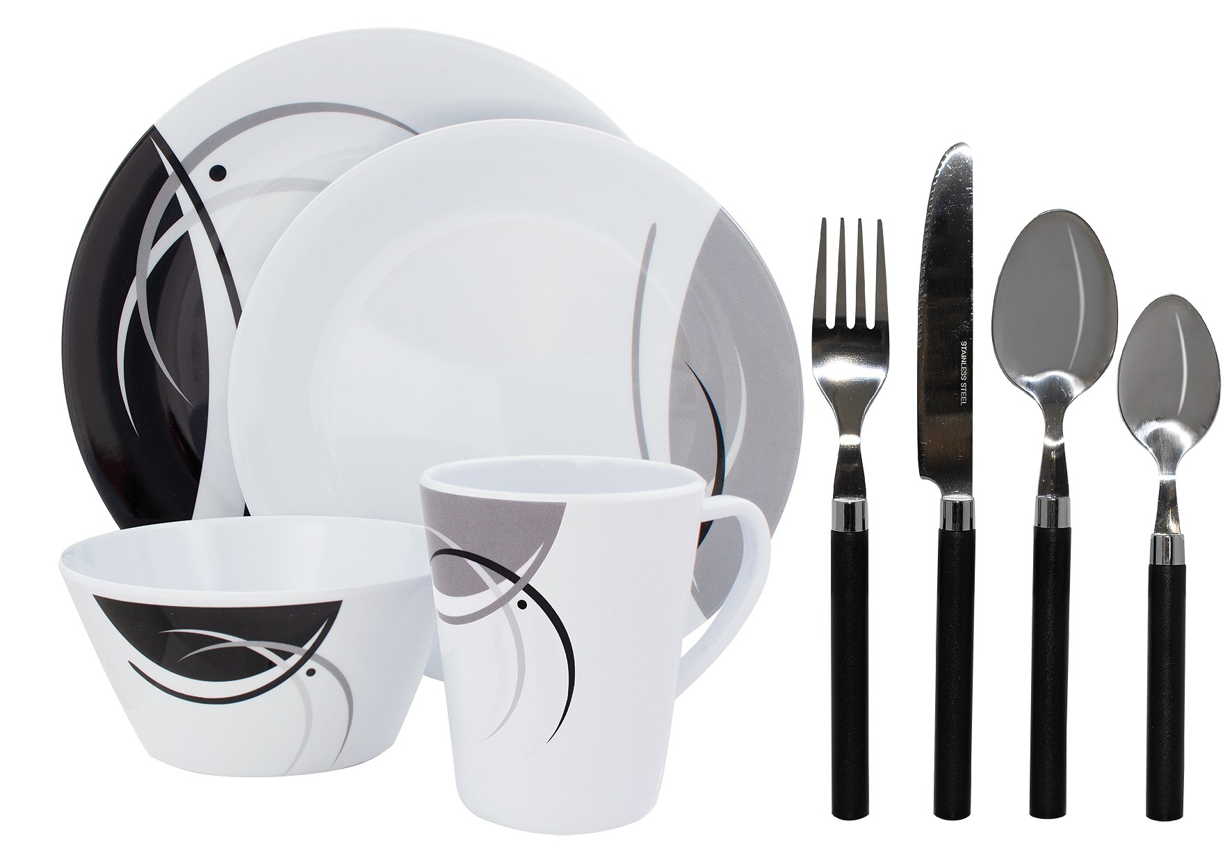 Eurotrail Jídelní sada s příborem Napoli