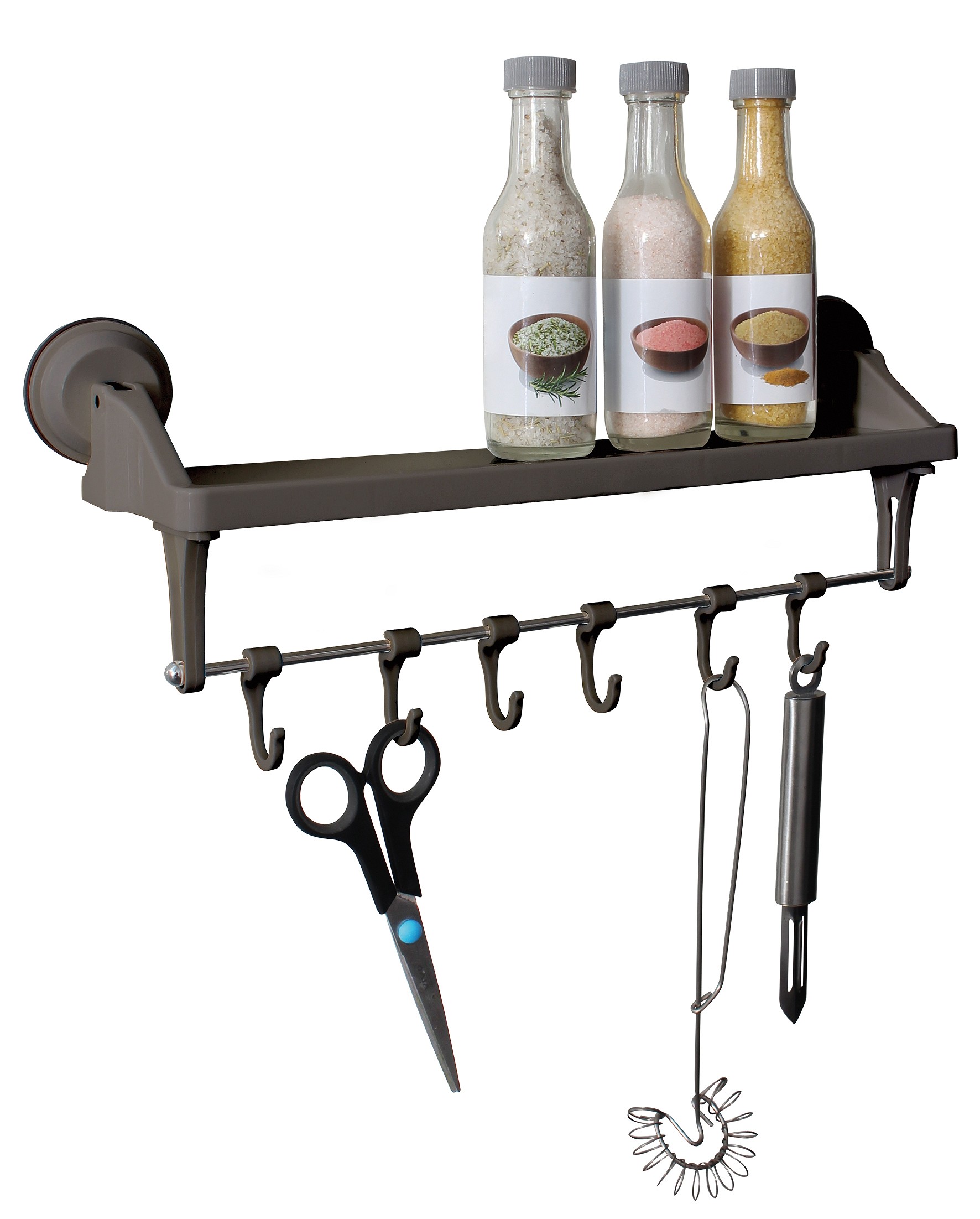 Eurotrail Polička s háčky Barva: Bílá