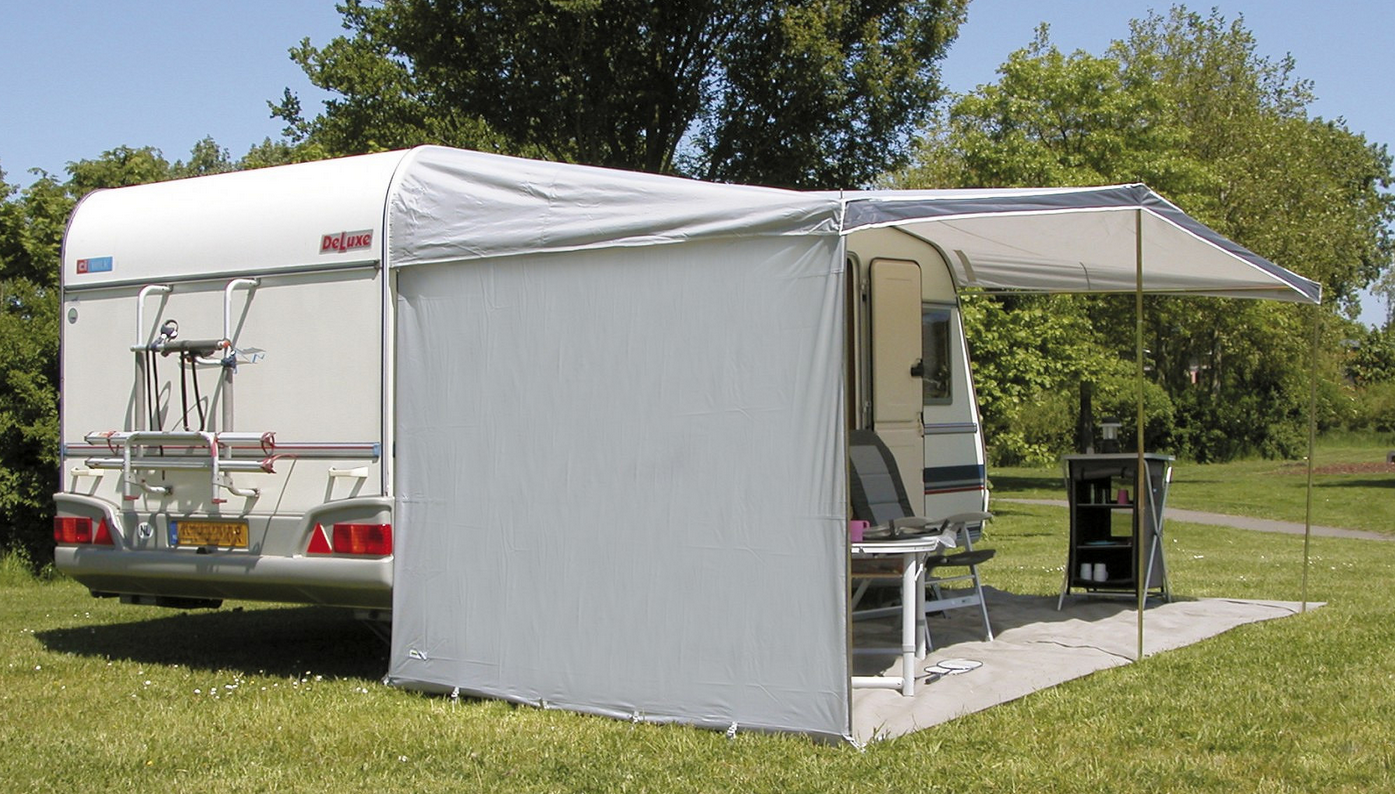 Eurotrail Univerzální boční zástěna k přístřešku, hloubka 240cm Typ: S oknem