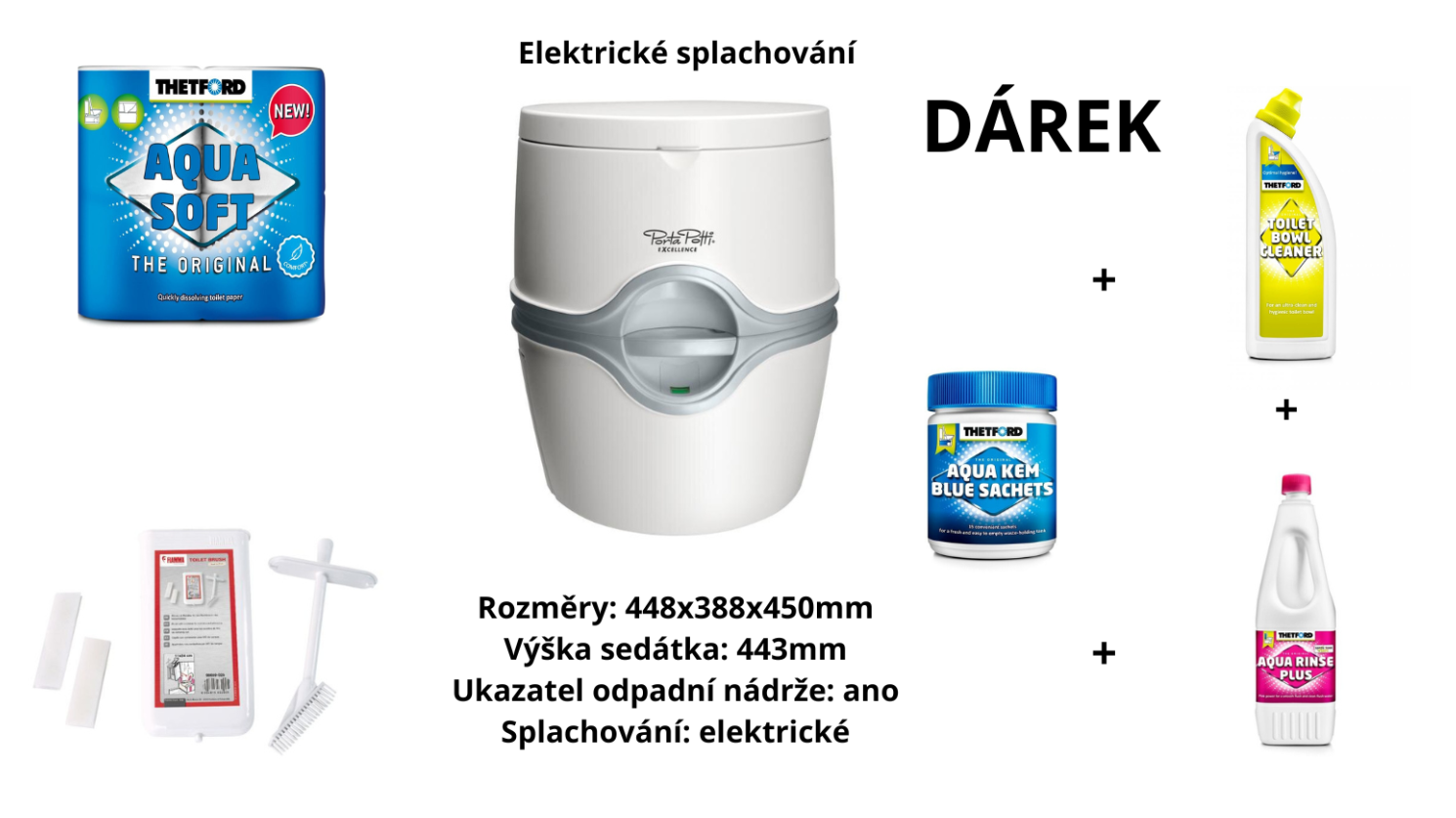 Thetford set WC Pro seniory 1 Výhodná sada s chemií