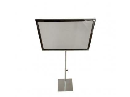 733 ekspozytor informacyjny prezenter a4 srebrny