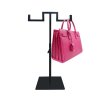 823 3 stojak na torebki podwojny czarny jw08