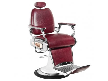 Kadeřnické křeslo GABBIANO BARBER MOTO STYLE BORDO