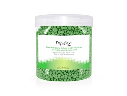 Tvrdý depilační vosk DEPIFLAX 600g - zelený VEGE