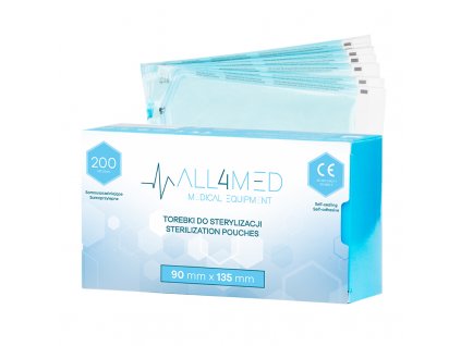 ALL4MED sterilizační sáčky do autokláv 90MM X 135 MM 200ks