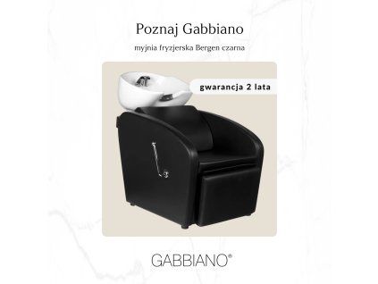 Kadeřnický mycí box GABBIANO BERGEN černá