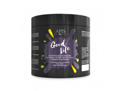 APIS GOOD LIFE Čistící peeling na ruce tělo a nohy 700 G