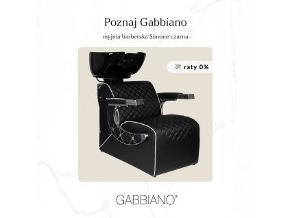 Kadeřnické mycí box GABBIANO SIMONE - černý