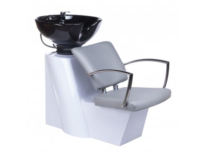 Kadeřnický mycí box LIVIO  BH-8012 - světle šedý