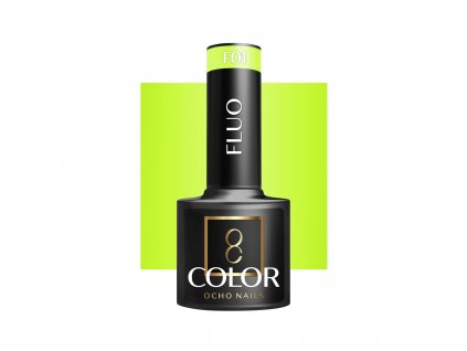 OCHO NAILS Hybridní lak na nehty Fluo F01 -5 g