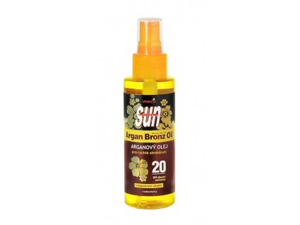 Opalovací olej s BIO arganovým olejem SPF 20 SUN VITAL                   100 ml