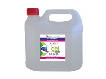 Antibakteriální čistící gel na ruce kanystr 3 litry VIVAPHARM                   3 litry