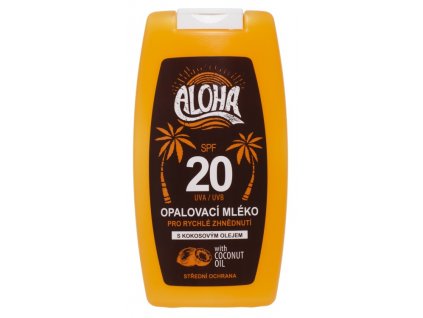 Opalovací mléko s kokosovým olejem SPF 20 ALOHA                   200 ml