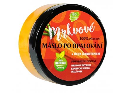 100% Přírodní máslo po opalování s mrkvovým extraktem                   150ml