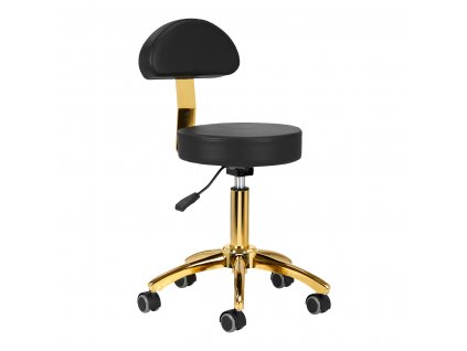 Kosmetická židle AM-304G , černo-zlatá