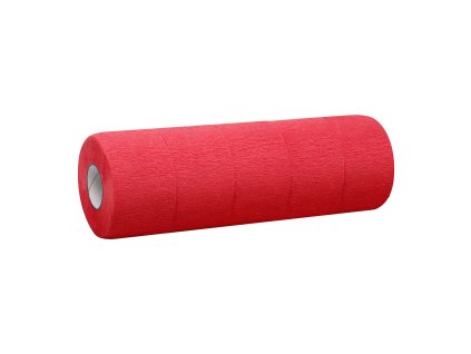 Kadeřnický papírový límec 5 ks - červený