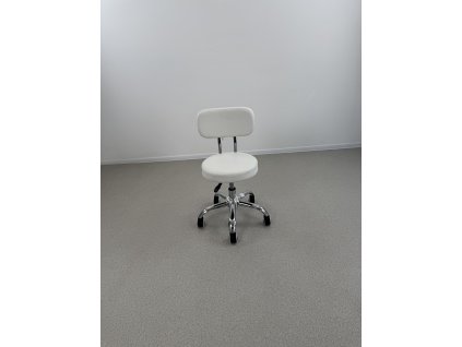 OUTLET-Kosmetický taburet pro pedikúru A-007 - bílý