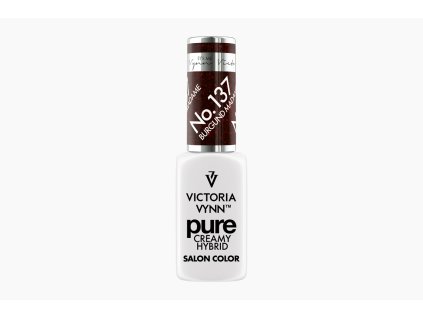 Hybridní gel lak PURE CREAMY HYBRID 137 Burgund Madame 8 ml