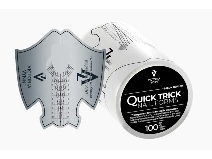 Profesionální šablony k prodloužení nehtů Transparent 100 pcs