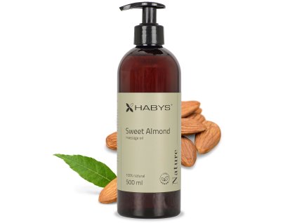 Habys Masážní olej na tělo Sweet Almond, HABYS 500 ml