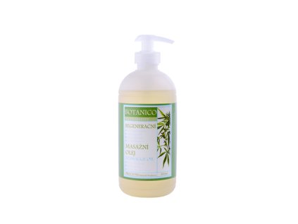 OUTLET-Konopný regenerační stimulační masážní olej 500 ml-VÝPRODEJ