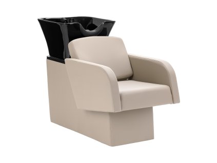 Kadeřnický mycí box Santorini – šedobéžový