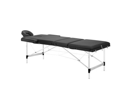 Masérské lehátko Balance - černé, hliníkové