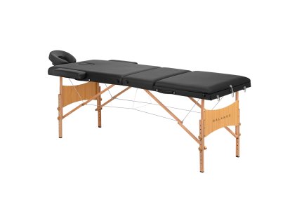 Masérské lehátko Balance Lux Blackwood – černé, dřevěné