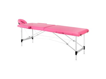 Masérské lehátko Balance Rosewood – růžové, hliníkové