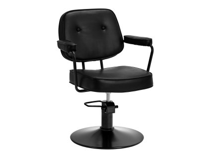 Kadeřnické křeslo True Noir, černé