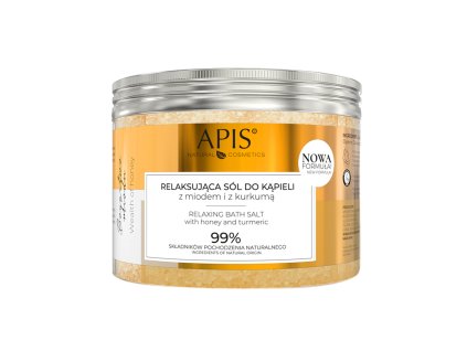 OUTLET-APIS Relaxační koupelová sůl s medem, propolisem a kozím mlékem 650 G