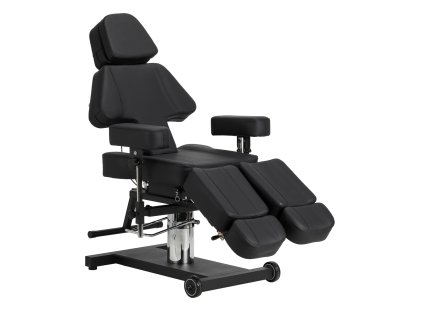 Hydraulické tetovací křeslo InkFlow Pro – černé