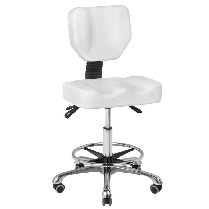 ACTIVESHOP Kosmetický taburet A-4299 - bílý