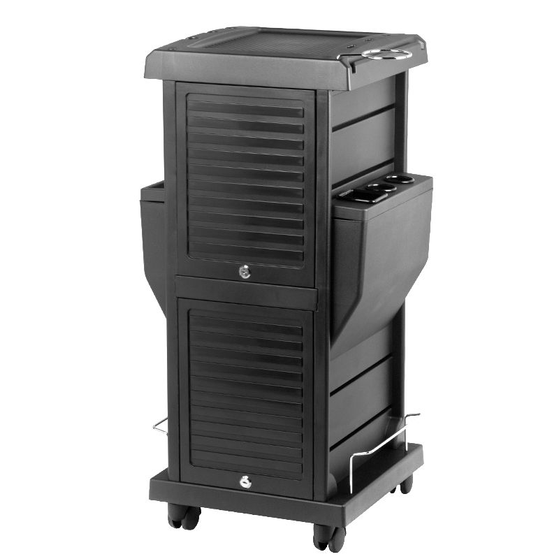 Levně ACTIVESHOP Kadeřnický vozík GABBIANO 100C černý