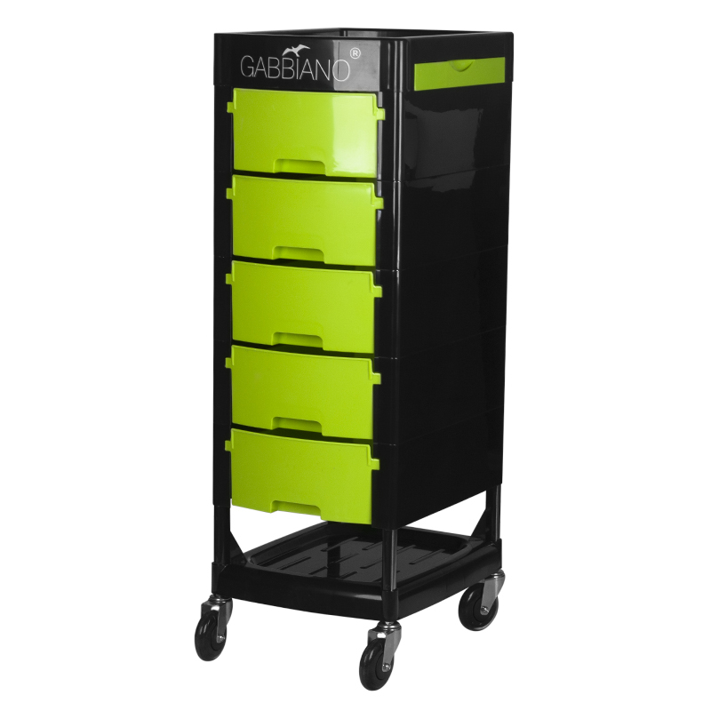 ACTIVESHOP Kadeřnický vozík GABBIANO FT65 BLACK/GREEN