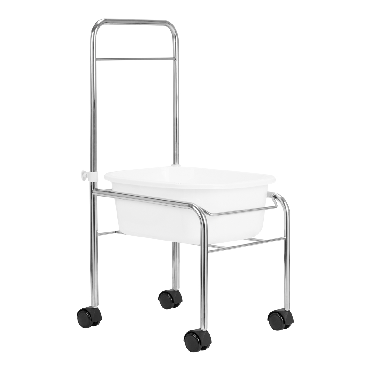ACTIVESHOP Pedikérská vanička - chromová na kolečkách