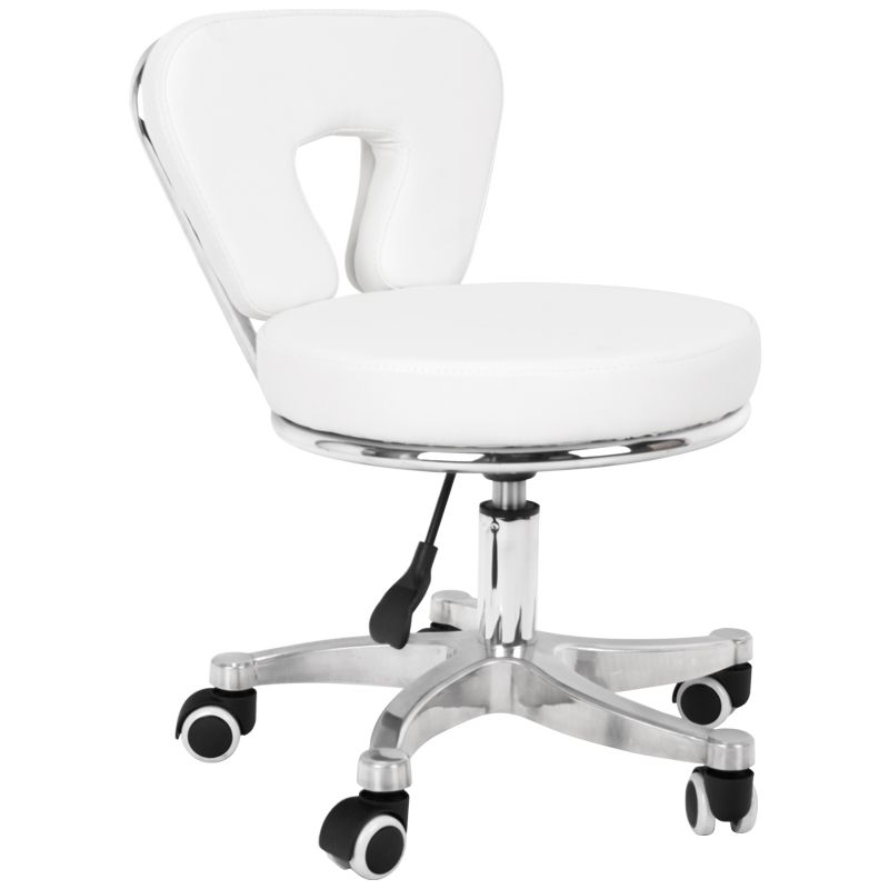 ACTIVESHOP Kosmetický taburet pro pedikúru 9266 - bílý