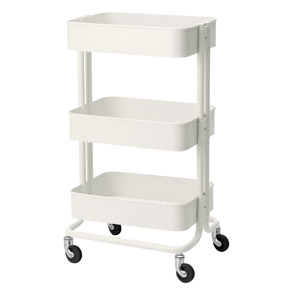 Levně ACTIVESHOP Kosmetický vozík HS05 - bílý