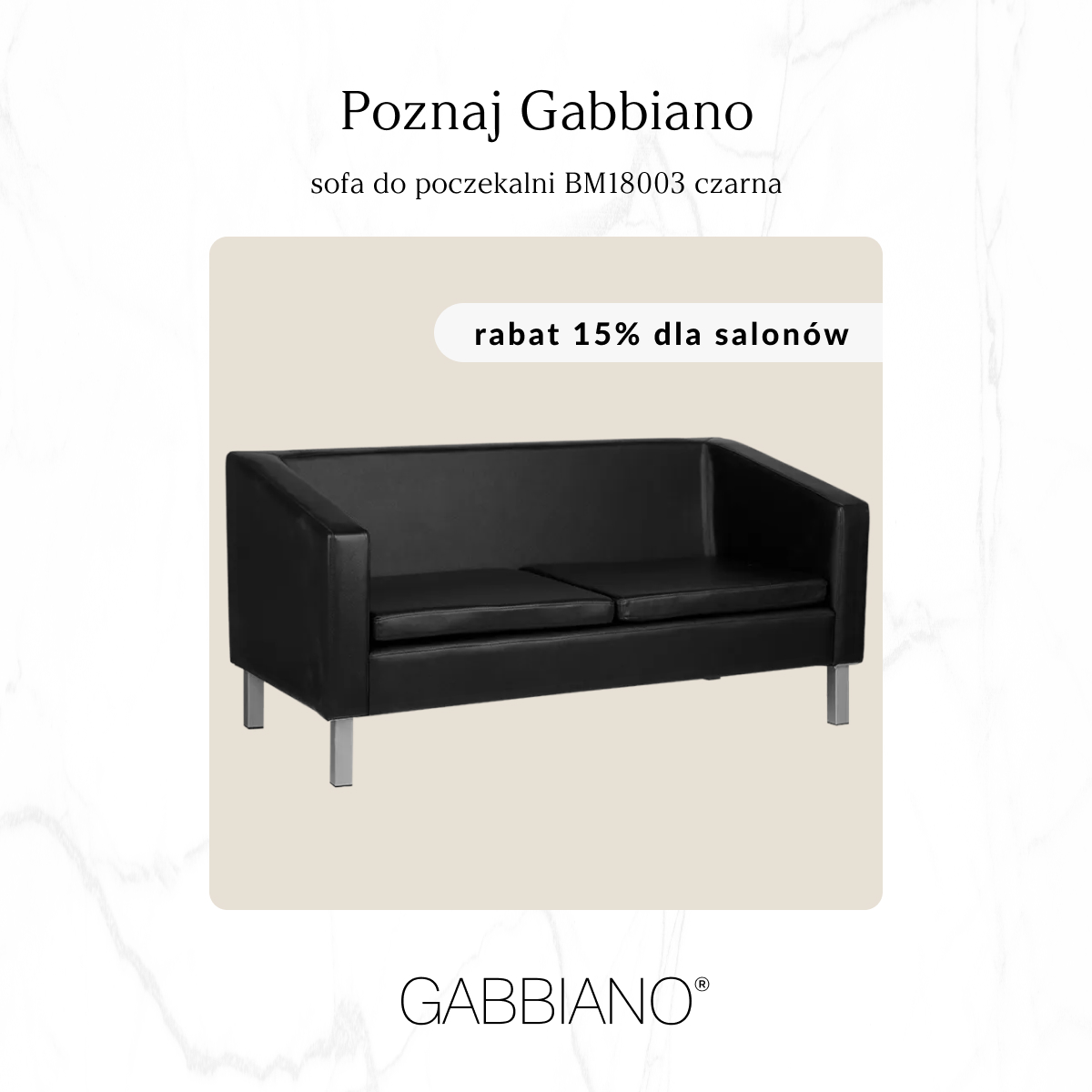 ACTIVESHOP GABBIANO sedačka BM18003 černá