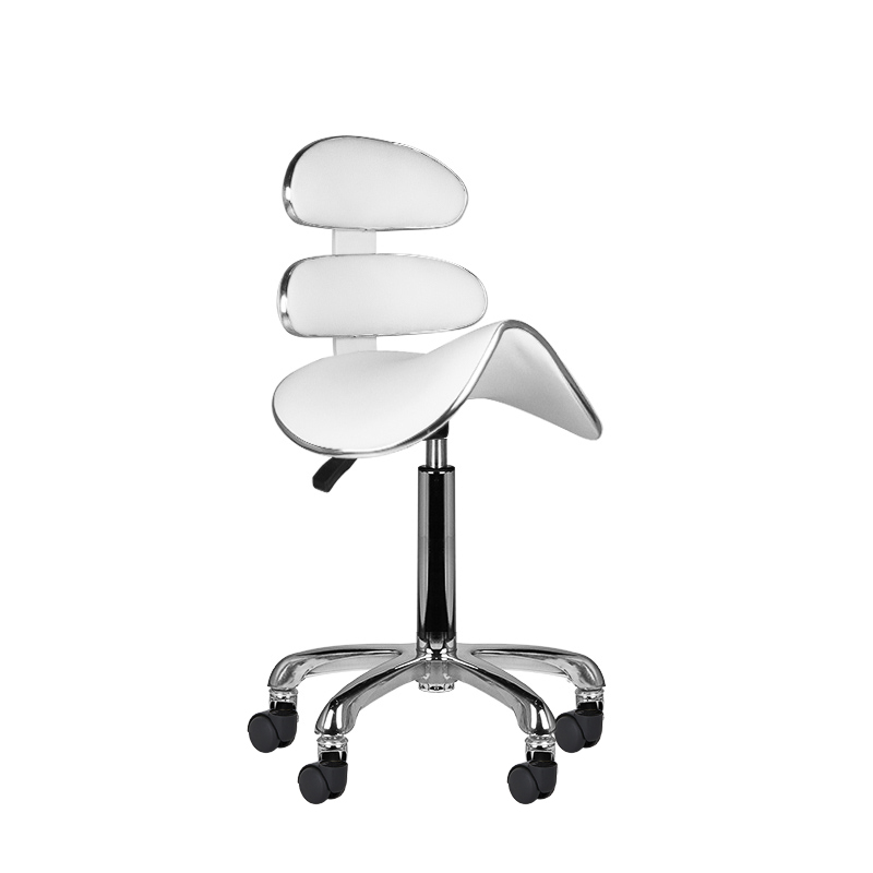 Levně ACTIVESHOP Kosmetický taburet ROLL SPEED AM-880 - bílý