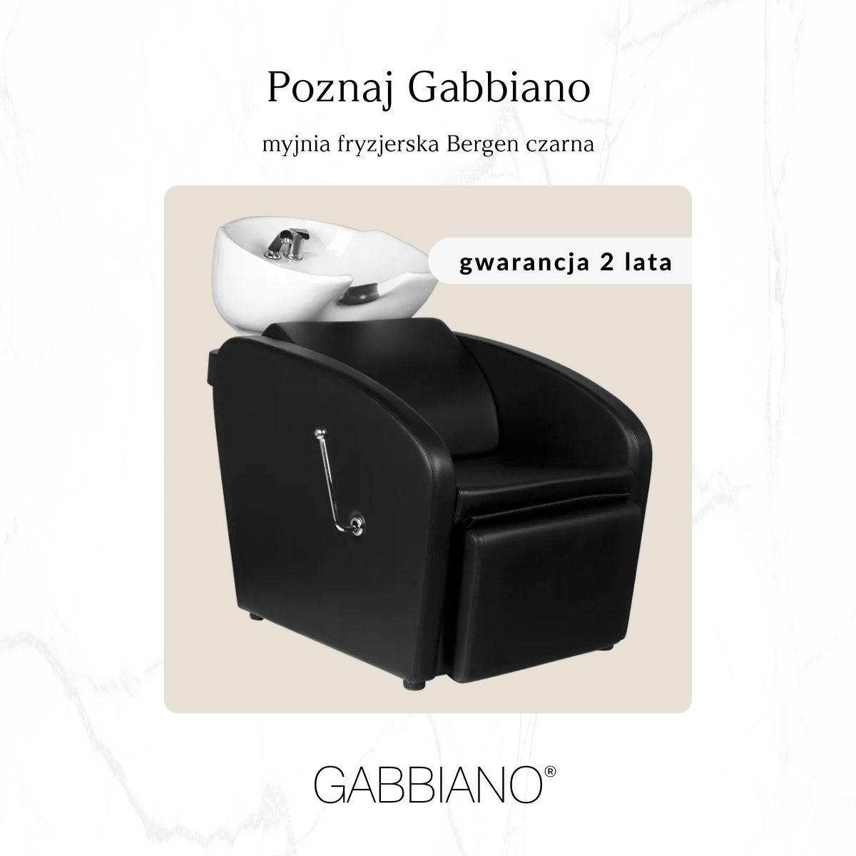 Levně ACTIVESHOP Kadeřnický mycí box GABBIANO BERGEN černá