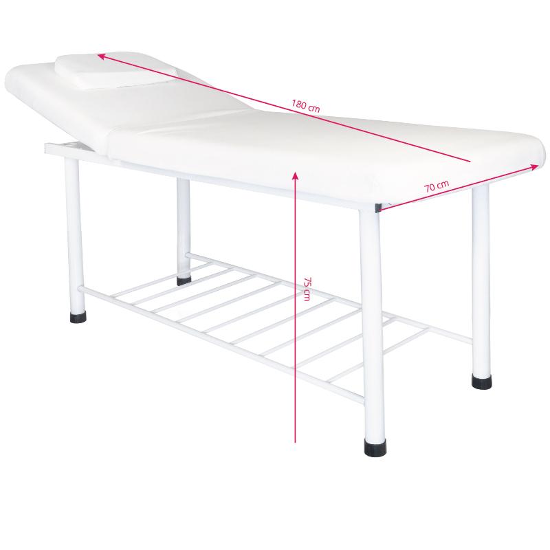 ACTIVESHOP Masérké lehátko 812 Basic - bílé (obrázek 5)
