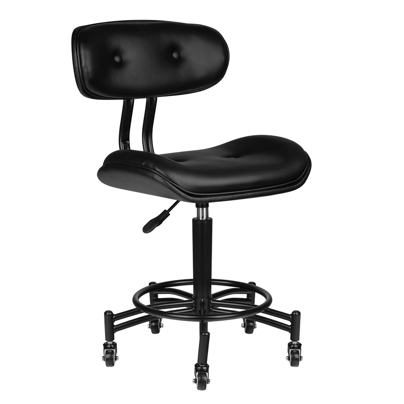 ACTIVESHOP Kosmetický taburet FLORENCE černý