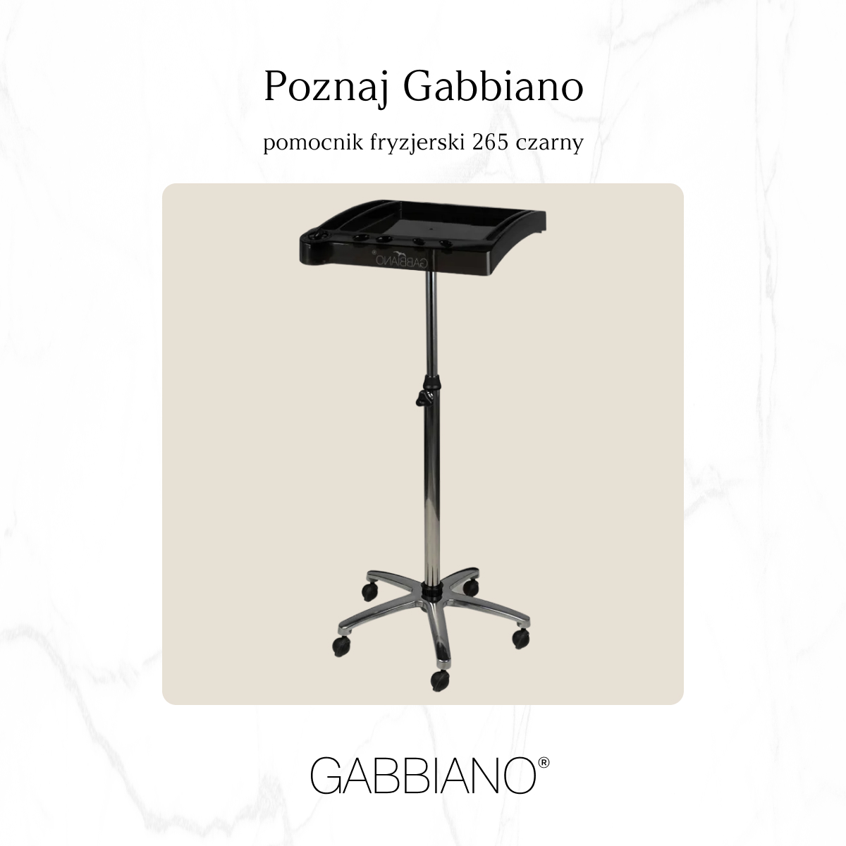Levně ACTIVESHOP Kadeřnický pomocník GABBIANO 265 černý
