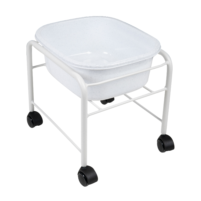 Levně ACTIVESHOP Vozík s pedikérskou vaničkou - bílý
